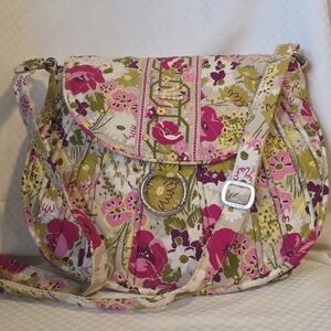 Vera Bradley Saddle Up Crossbody Floral Boho Purse retired